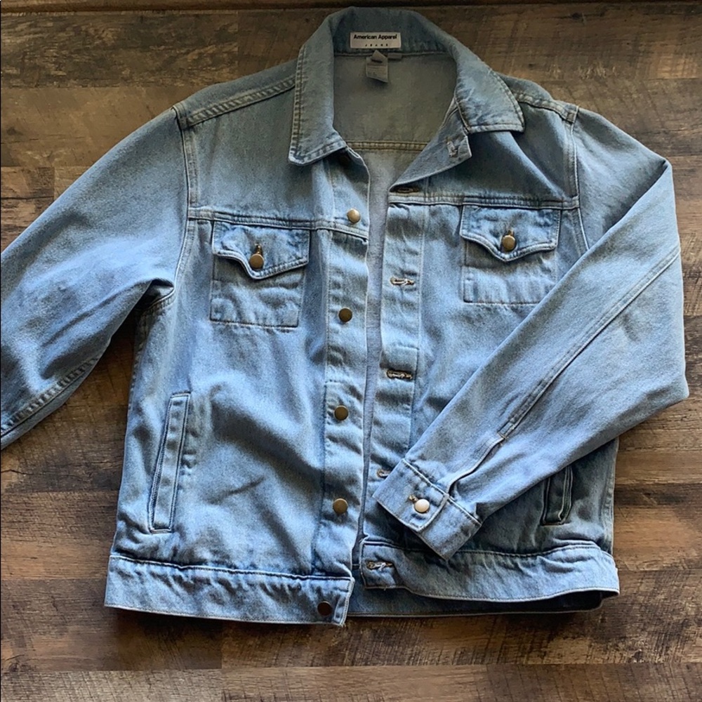 American Apparel Light Wash Denim Jacket